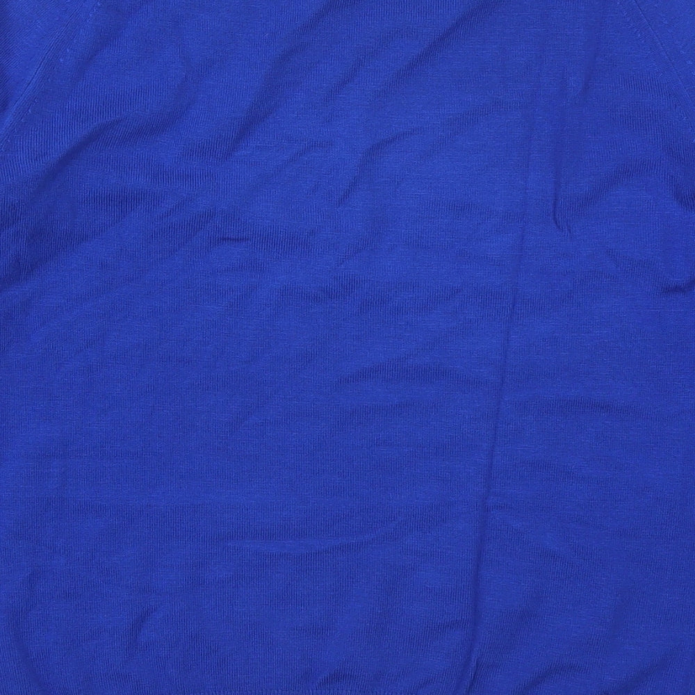 Dunnes Mens Blue Crew Neck Viscose Pullover Jumper Size M