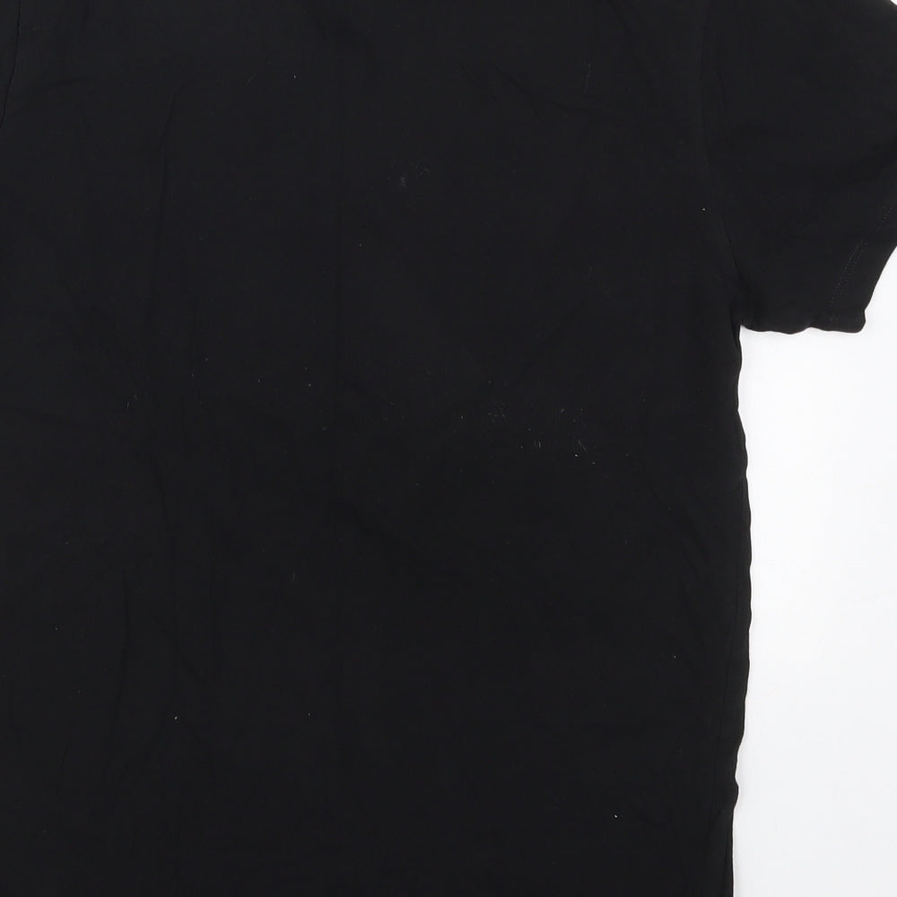 Mens UK Size S Cedar Wood State Black T-Shirt