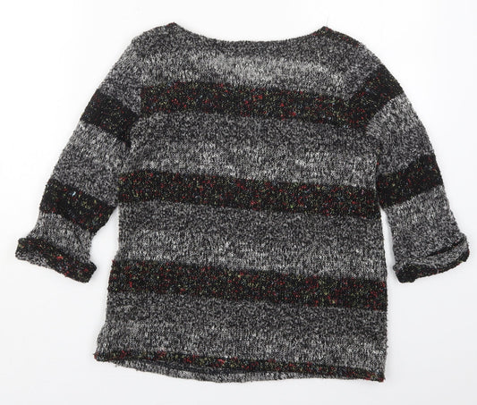Womens UK Size 8 River Island Grey Pullover Jumper