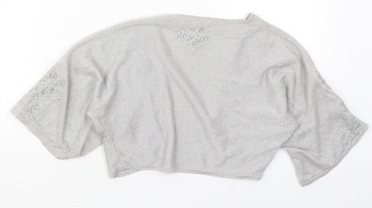 Womens UK Size 8 Phase Eight Grey Cardigan Jumper