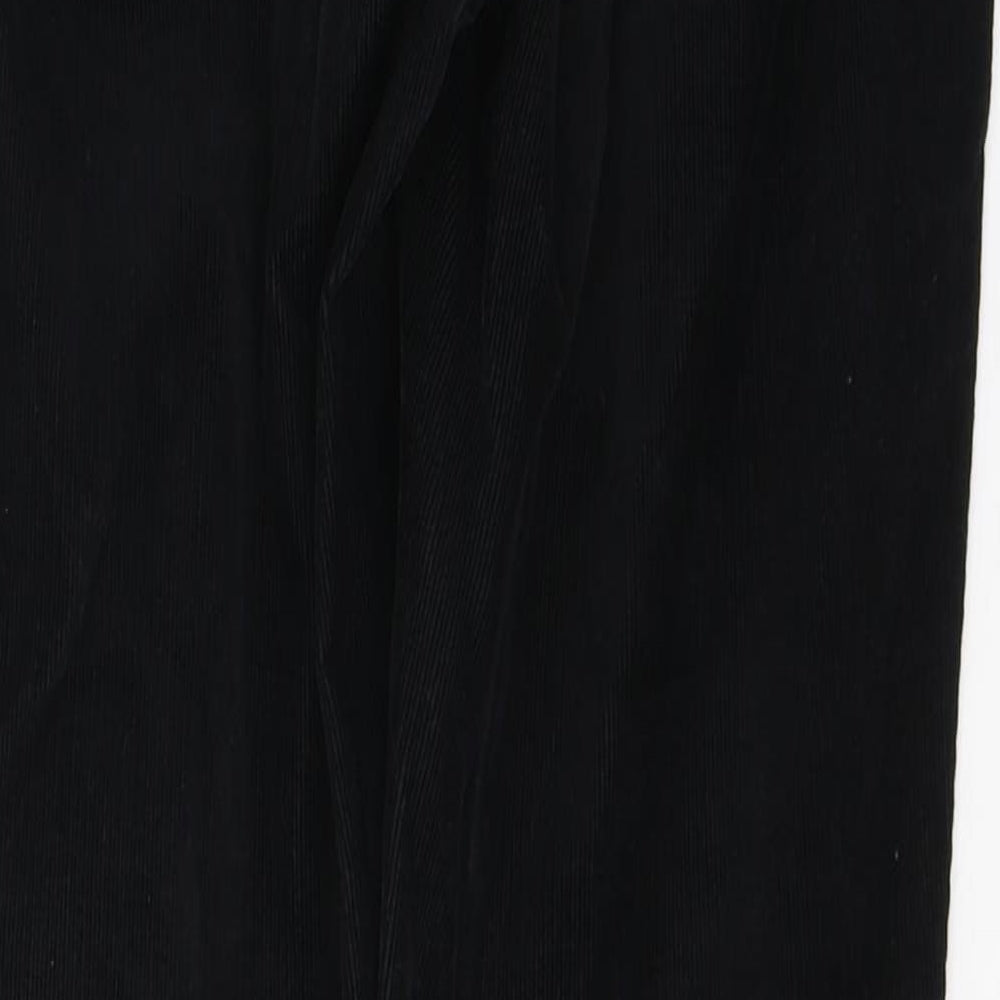 Brand and care label for Authentic women’s black cotton jegging trousers, size UK 10, 29-inch leg regular