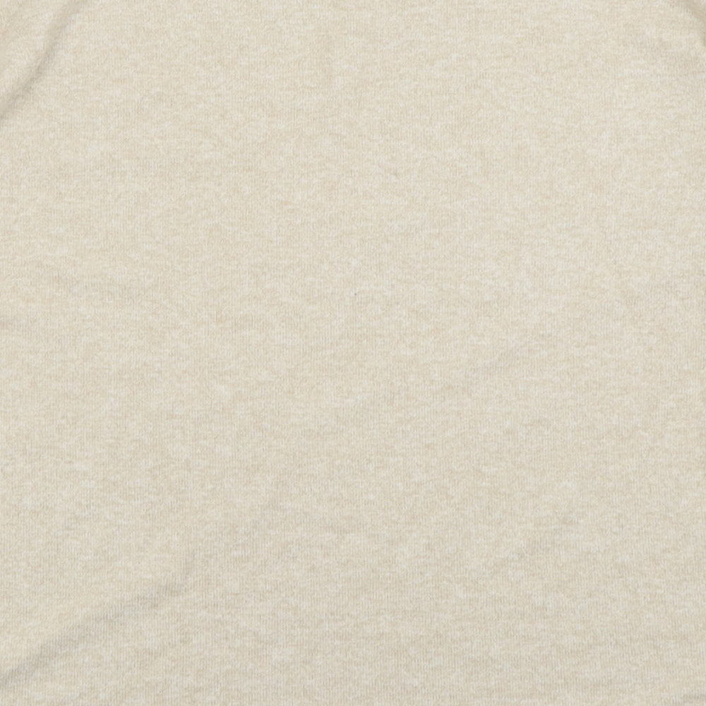Primark Womens Beige Crew Neck Polyester Pullover Jumper Size S