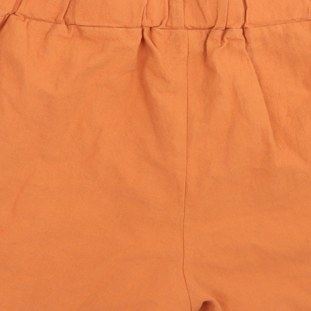 SheIn Womens Brown Polyester Paperbag Shorts Size L L3 in Regular