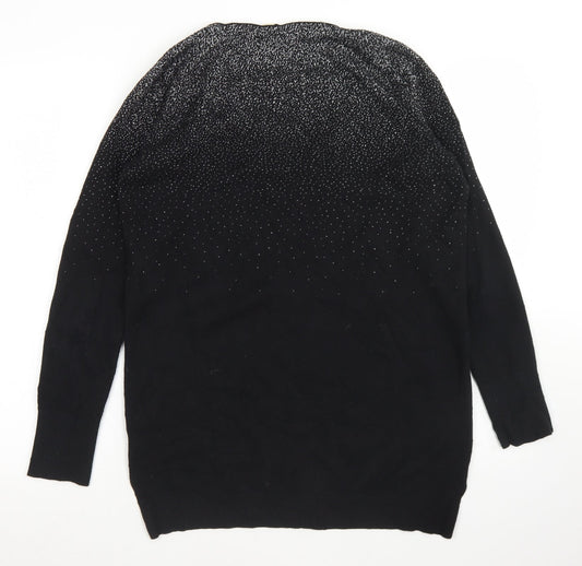Womens UK Size S Oasis Black Pullover Jumper