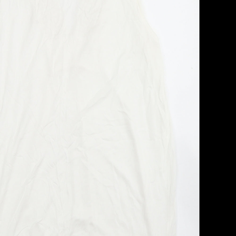 Womens UK Size M Body Flirt White Basic Tank