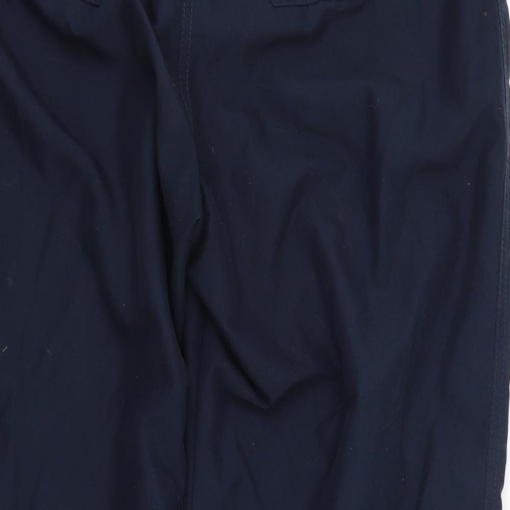 Womens UK Size 16 BHS Regular Fit Carrot Blue Trousers