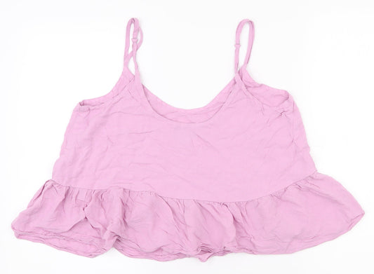 Womens UK Size 10 Topshop Purple Camisole Tank