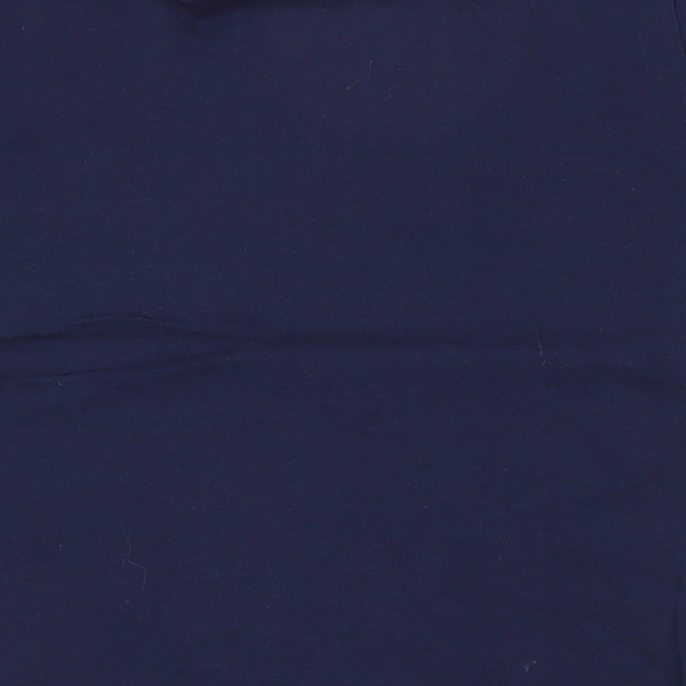 Primark Boys Blue 100% Cotton Pullover Polo Size 5-6 Years Crew Neck Pullover