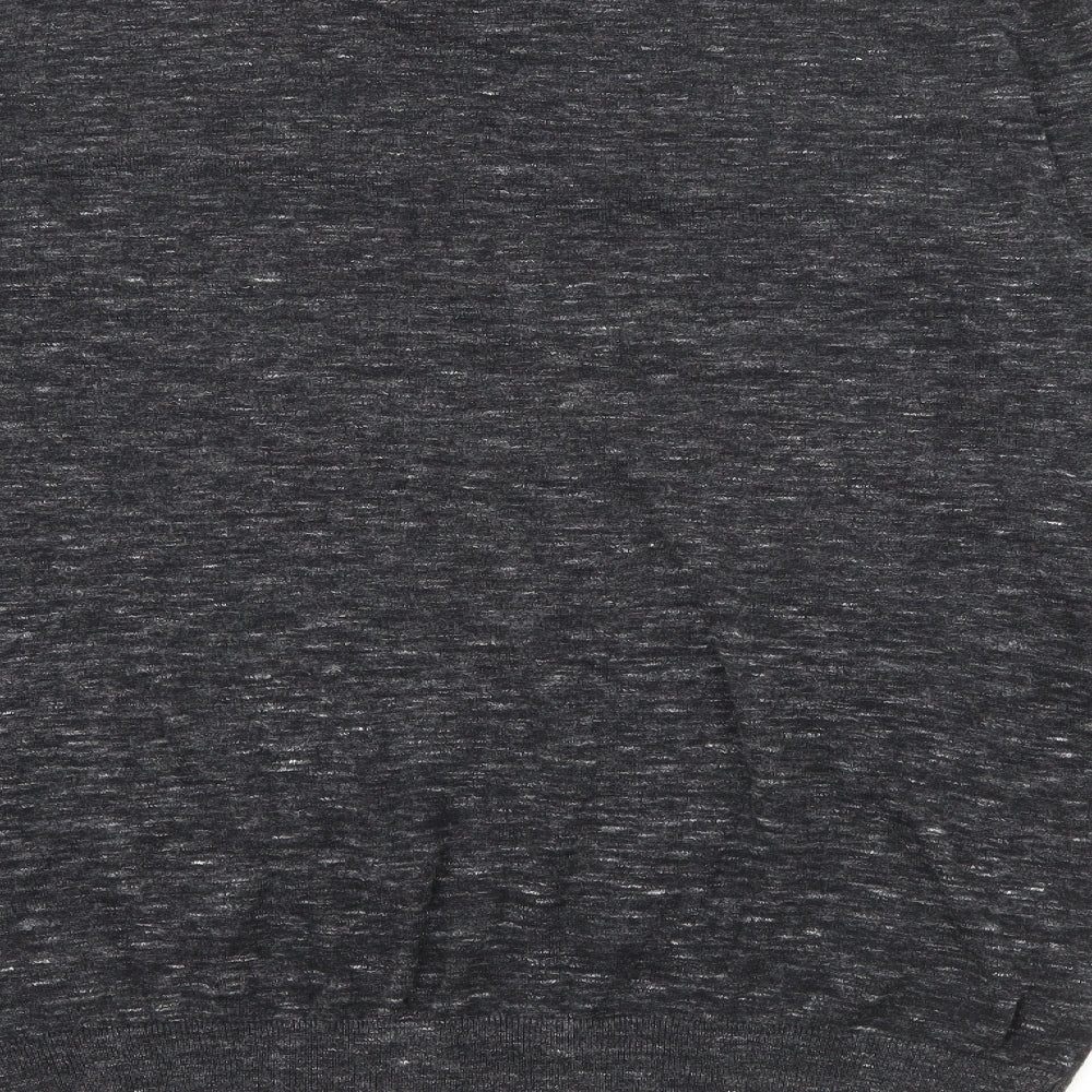 F&F Mens Grey Crew Neck Cotton Pullover Jumper Size M