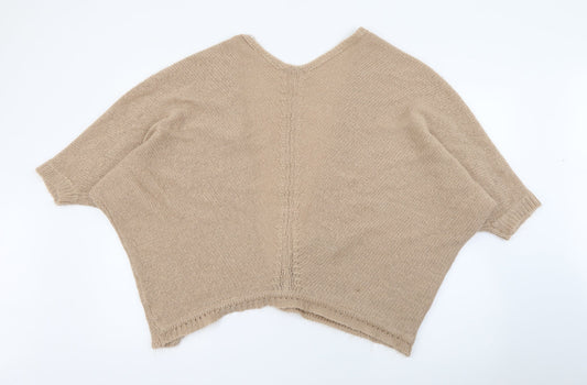 Womens UK Size 14 Select Beige Cardigan Jumper