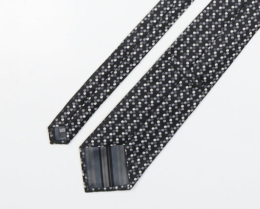 Marks and Spencer Mens Multicoloured Polka Dot Silk Pointed Tie One Size