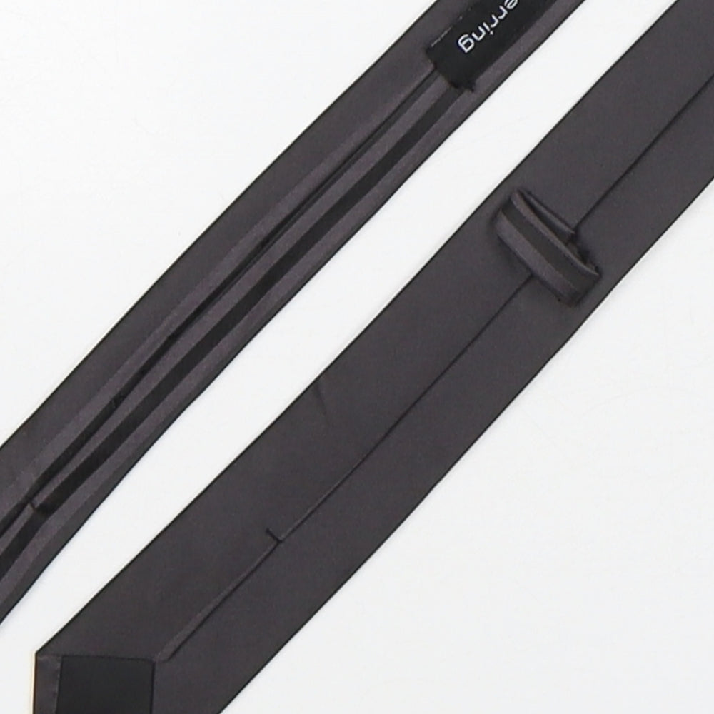 RedHerring Mens Grey Striped Polyester Pointed Tie One Size