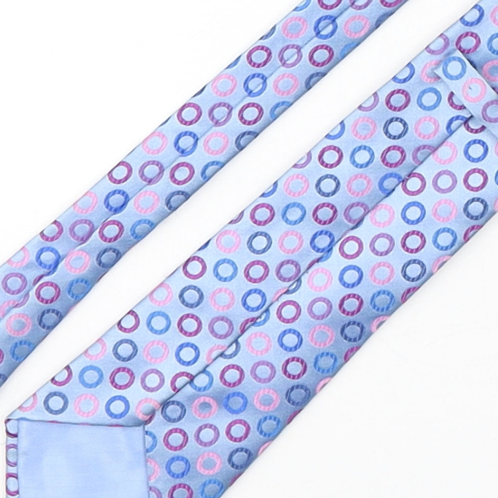 Marks and Spencer Mens Multicoloured Geometric Polyester Pointed Tie One Size