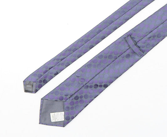 Marks and Spencer Mens Multicoloured Polka Dot Polyester Pointed Tie One Size