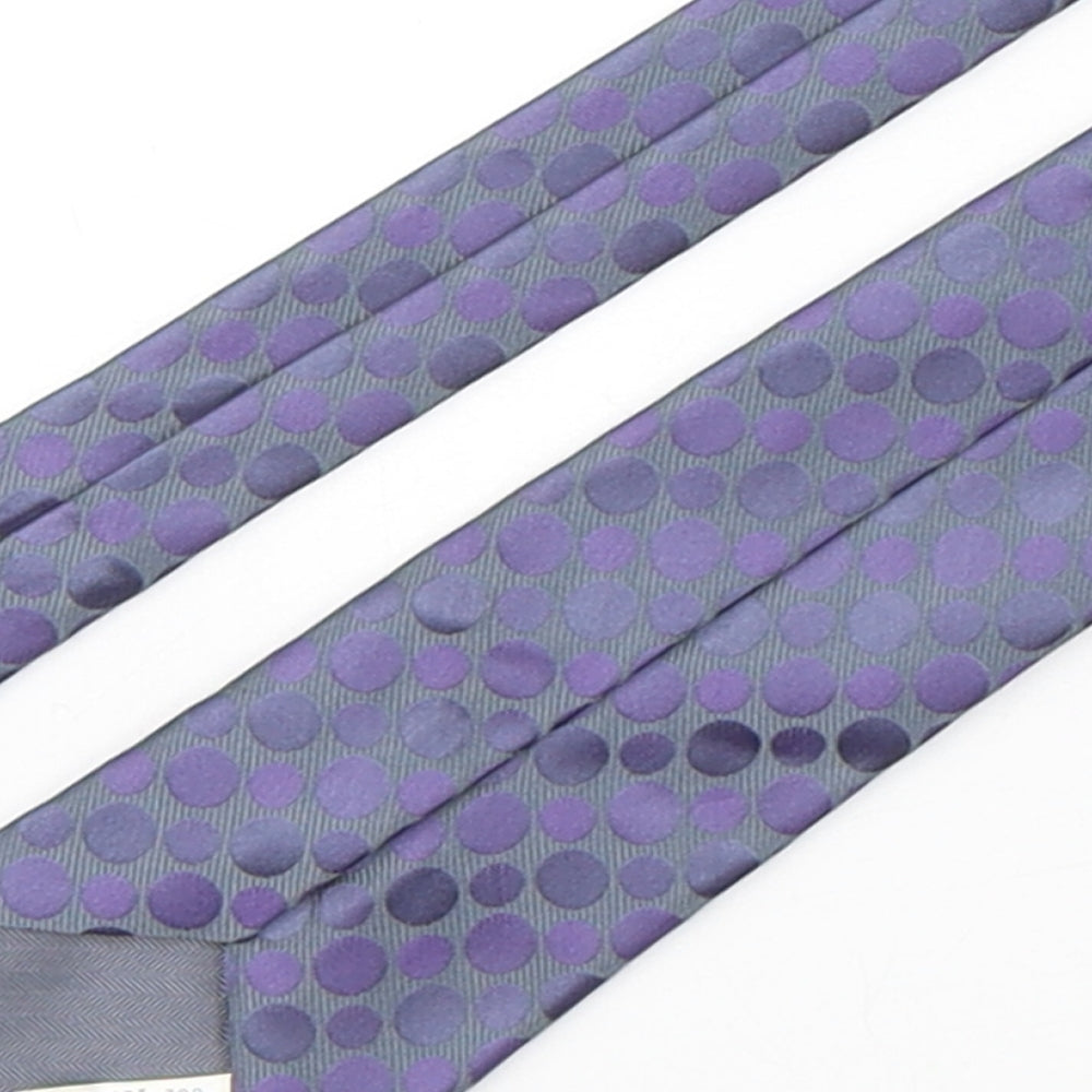 Marks and Spencer Mens Multicoloured Polka Dot Polyester Pointed Tie One Size