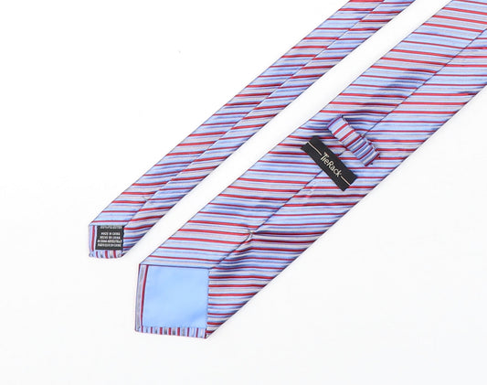 Tie Rack Mens Multicoloured Striped Polyester Pointed Tie One Size