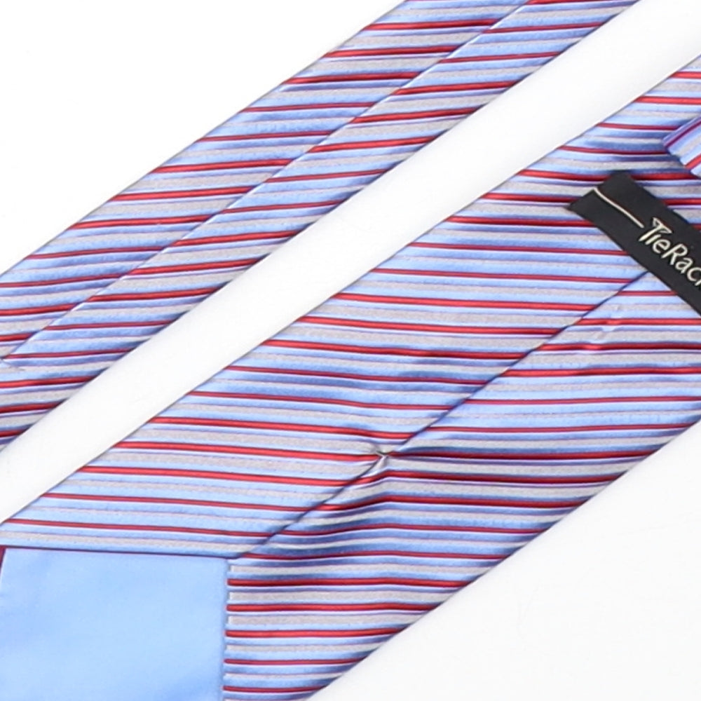Tie Rack Mens Multicoloured Striped Polyester Pointed Tie One Size