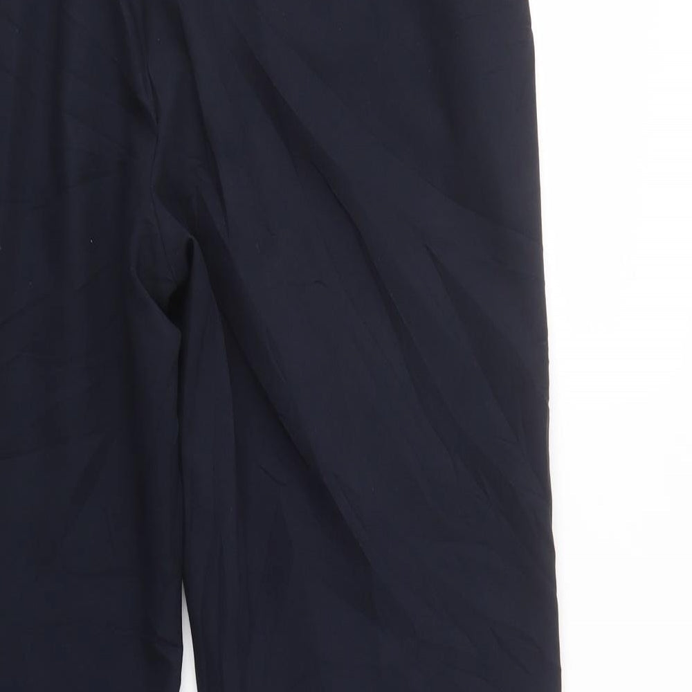 Bonmarché Womens Blue Polyester Dress Pants Trousers Size 14 L30 in Regular