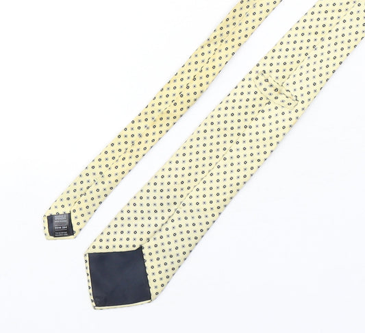 Marks and Spencer Mens Multicoloured Geometric Silk Pointed Tie One Size