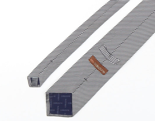 Marks and Spencer Mens Multicoloured Striped Silk Pointed Tie One Size