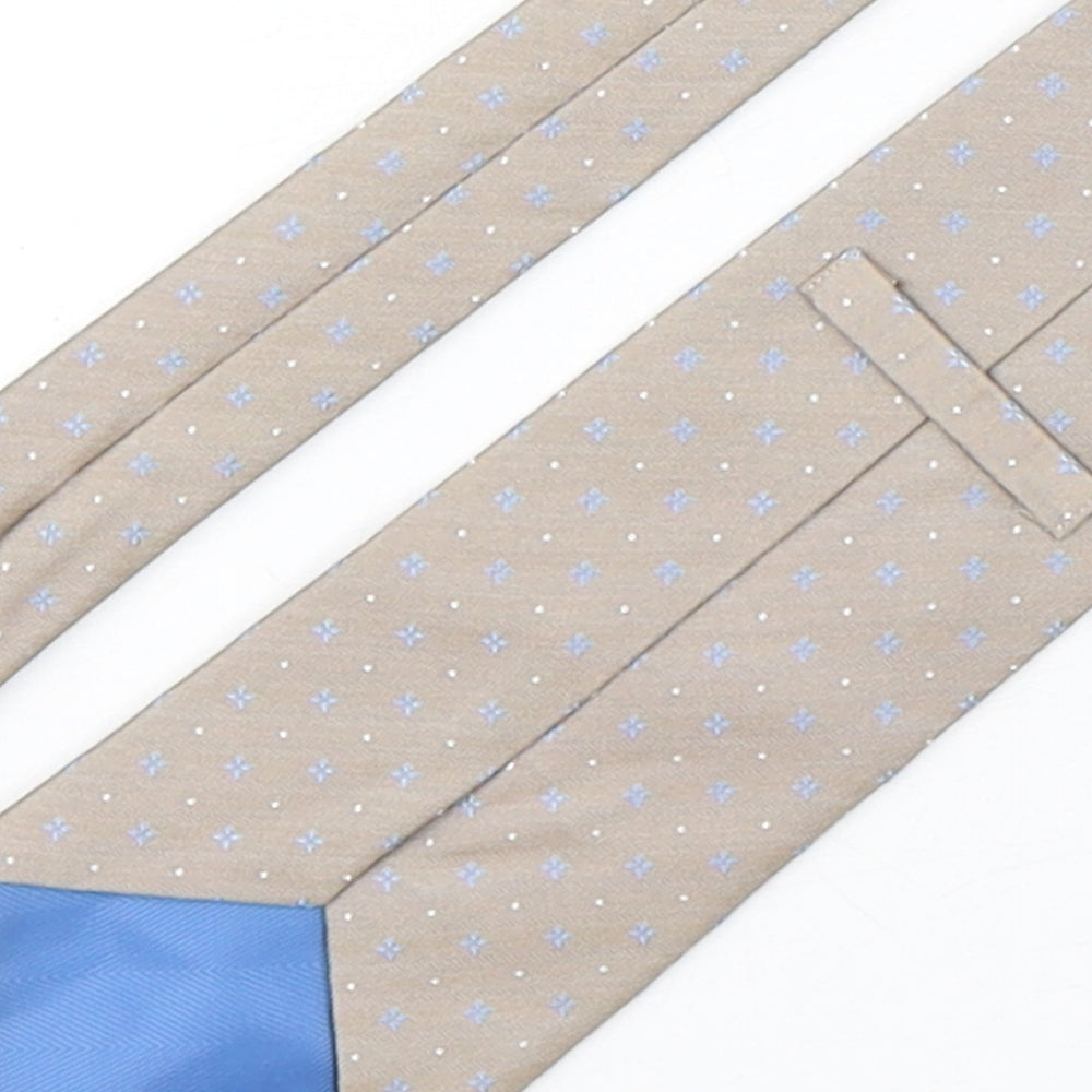 Marks and Spencer Mens Multicoloured Geometric Silk Pointed Tie One Size