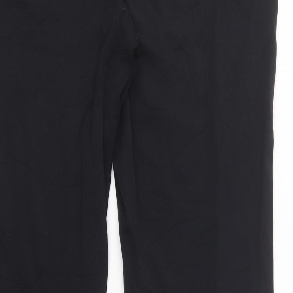 Womens UK Size 12 Marks and Spencer Regular Fit Dress Pants Black Trousers