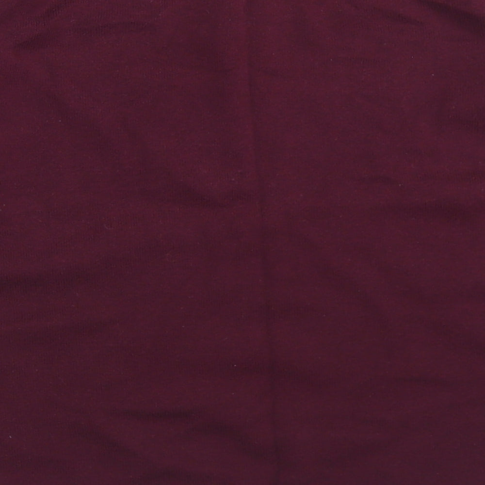 BHS Womens Purple Round Neck Cotton Pullover Jumper Size 14