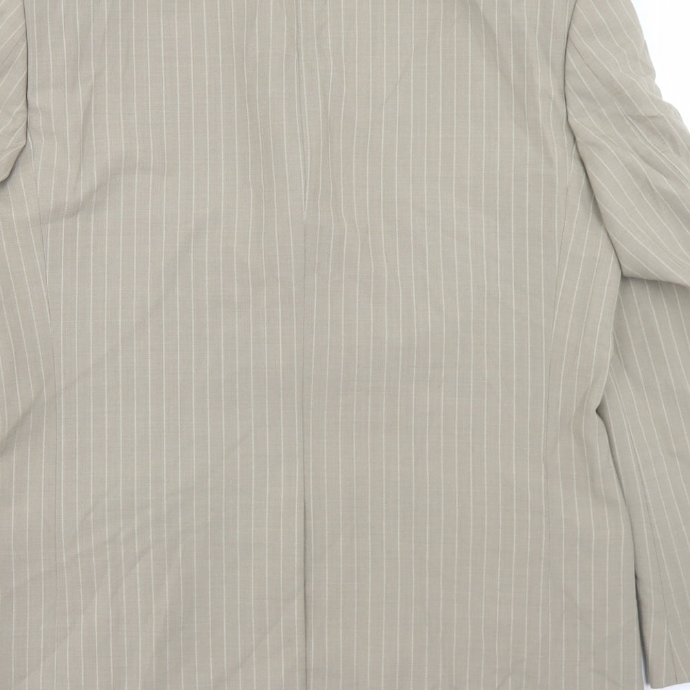 Mens UK Size 36 Masterhand Regular Beige Suit Jacket