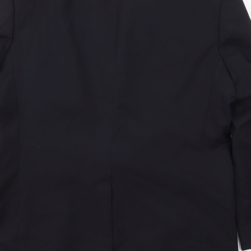 Mens UK Size 42 Impressions Regular Blue Suit Jacket