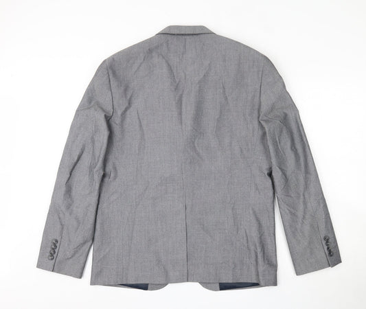 Primark Mens Grey  Polyester Jacket Suit Jacket Size 42