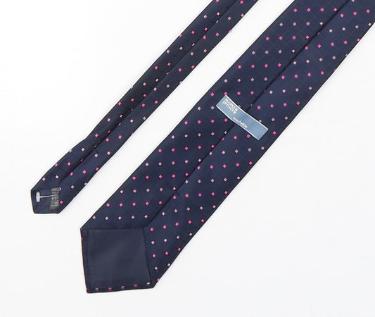 Marks and Spencer Mens Multicoloured Geometric Polyester Pointed Tie One Size