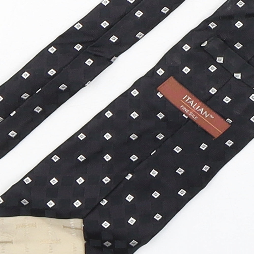 Marks and Spencer Mens Multicoloured Plaids & Checks Silk Pointed Tie One Size
