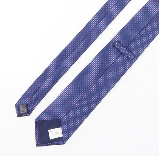 Marks and Spencer Mens Multicoloured Polka Dot Polyester Pointed Tie One Size