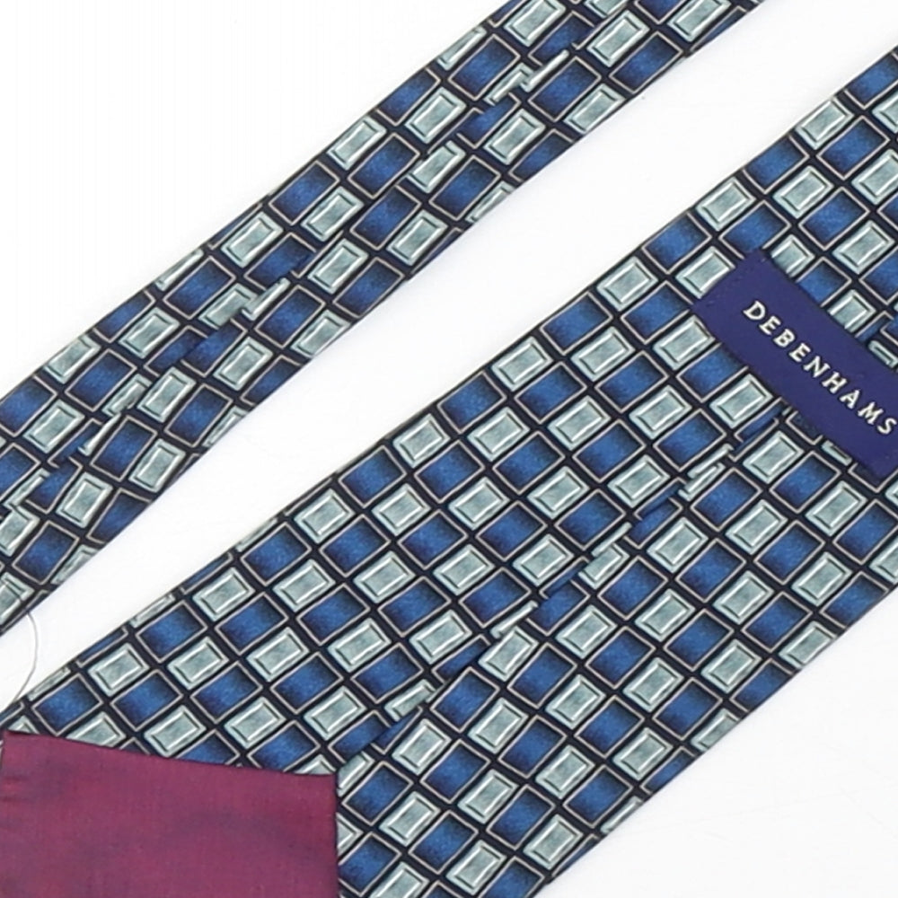 Debenhams Mens Multicoloured Geometric Polyester Pointed Tie One Size