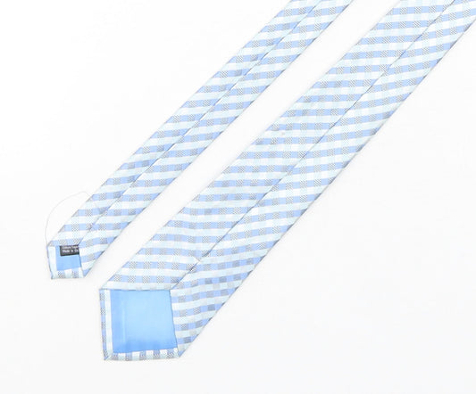 Preworn Mens Multicoloured Plaids & Checks Polyester Pointed Tie One Size