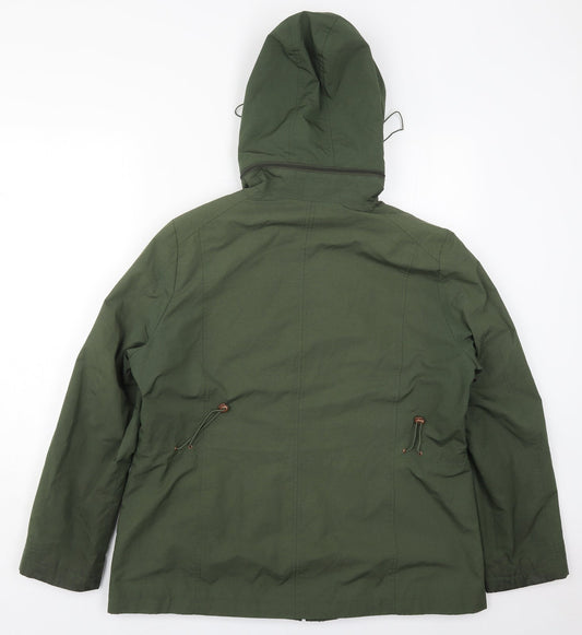 Klass Womens Green Jacket Coat Size L Zip