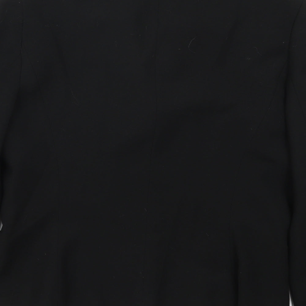 Warehouse Womens Black Polyester Jacket Suit Jacket Size 12