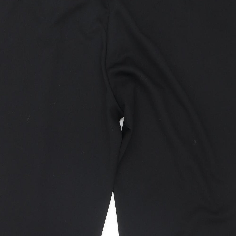 Classics Womens Black Polyester Trousers Size 28 L29 in Regular