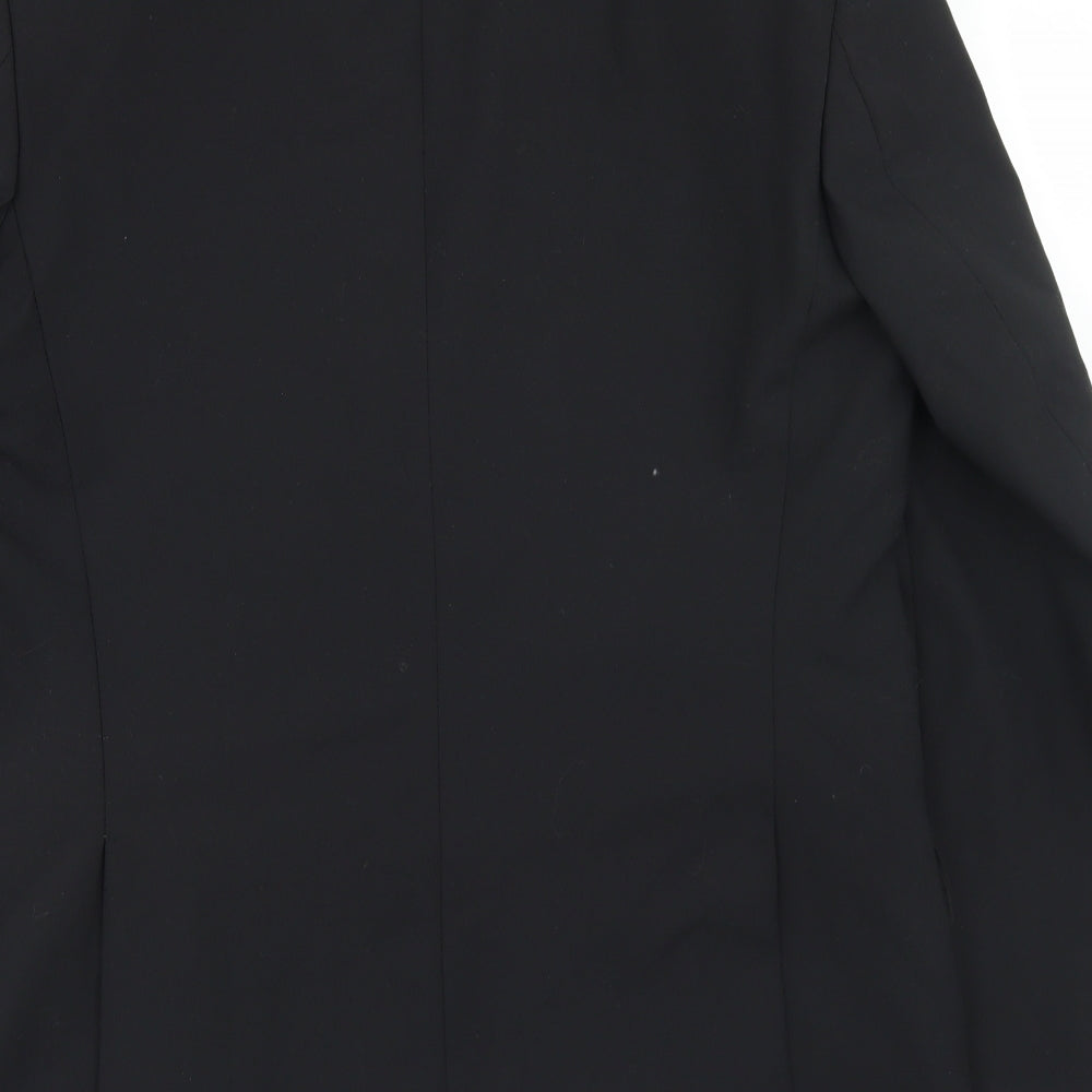F&F Mens Black  Polyester Jacket Blazer Size 38