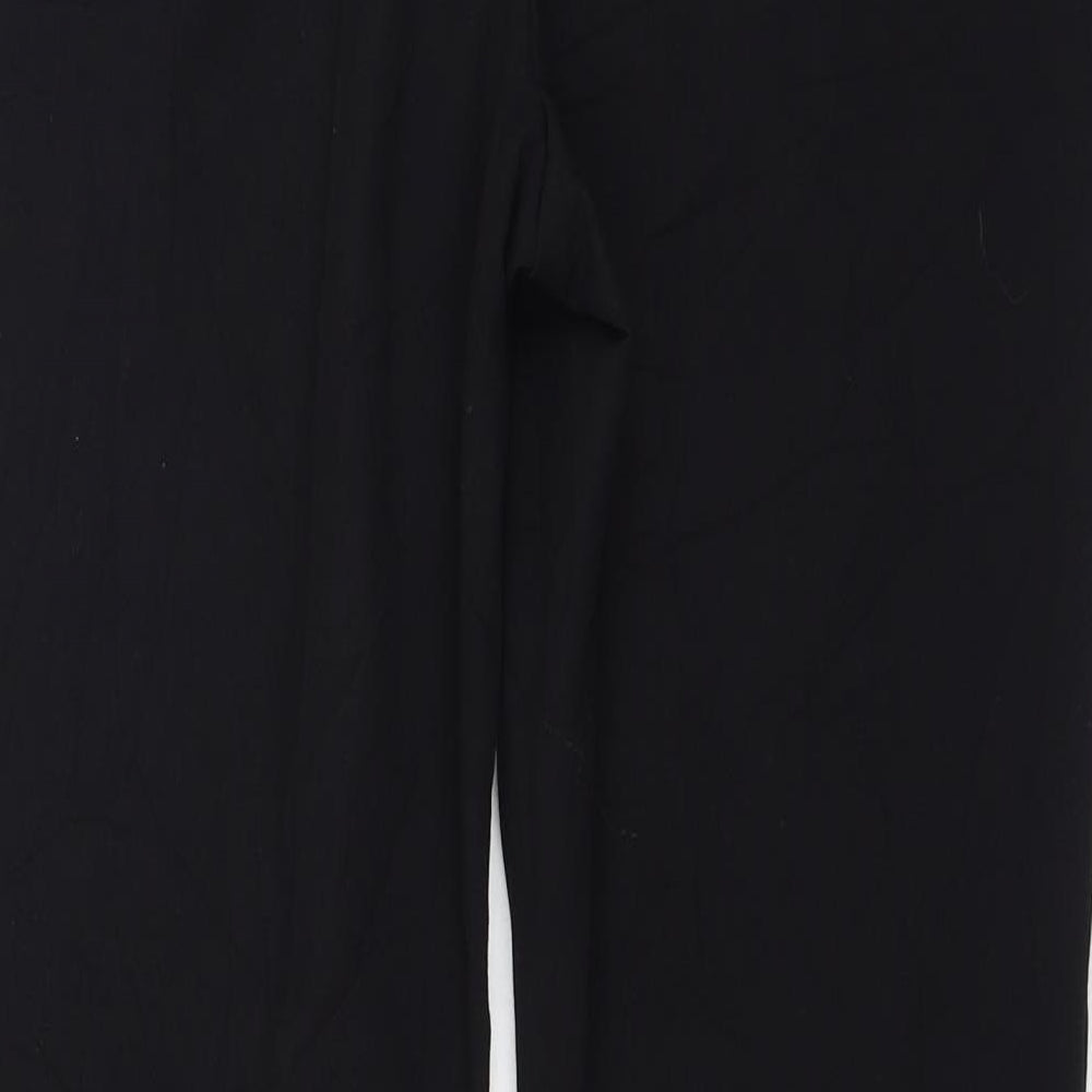 Womens UK Size 12 Marks and Spencer Regular Fit Black Trousers