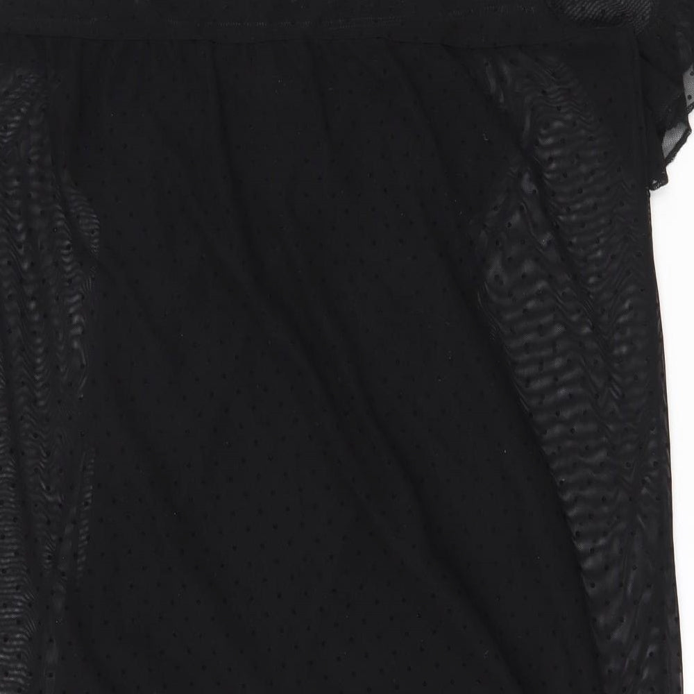 Womens UK Size S H&M Black Tunic T-Shirt
