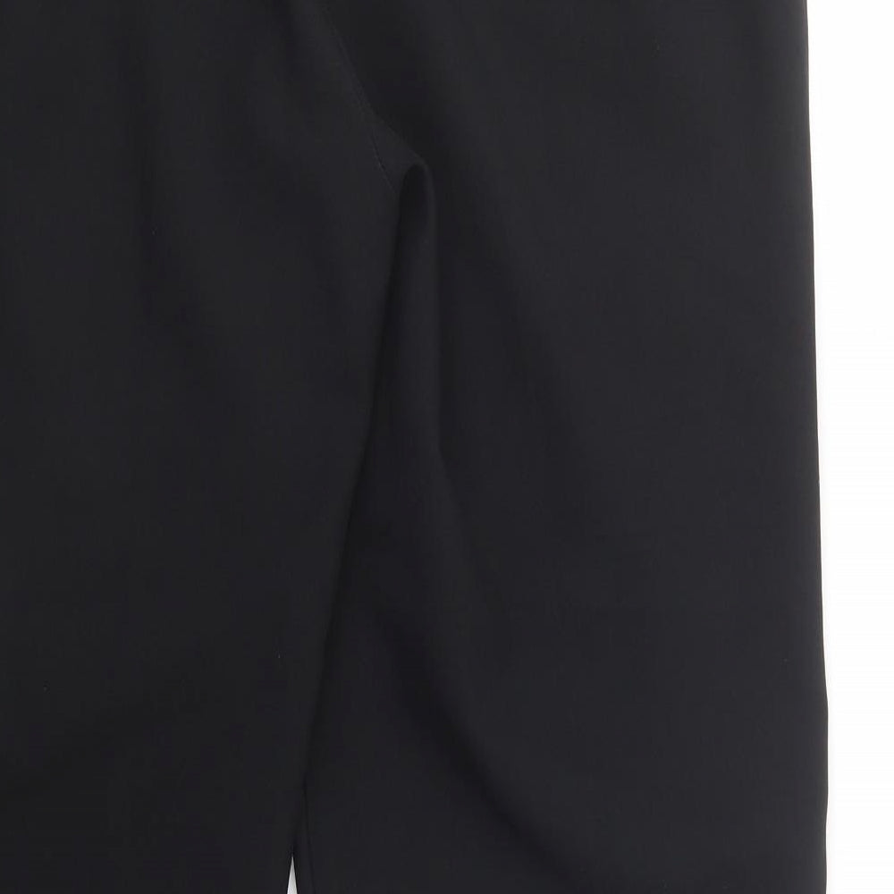 Womens UK Size 16 Peacocks Regular Fit Dress Pants Black Trousers