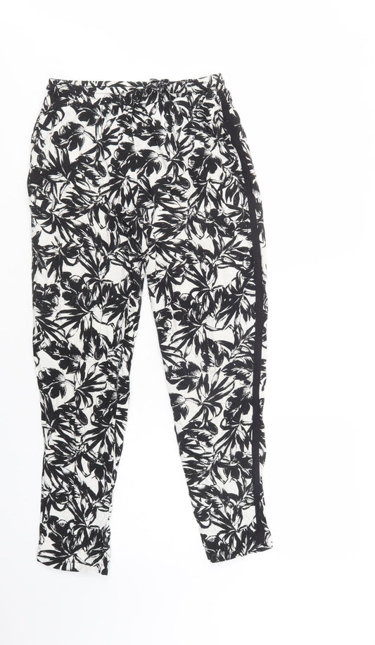 Womens UK Size 8 Dorothy Perkins Regular Fit Black Trousers