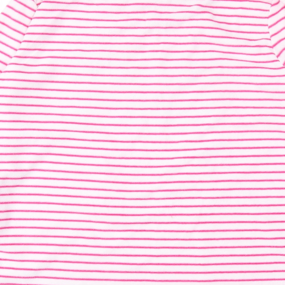 Brand and care label for Primark women’s white striped polyester top pyjama top, size M