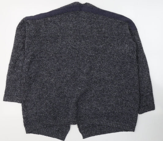 Womens UK Size S Papaya Blue Cardigan Jumper