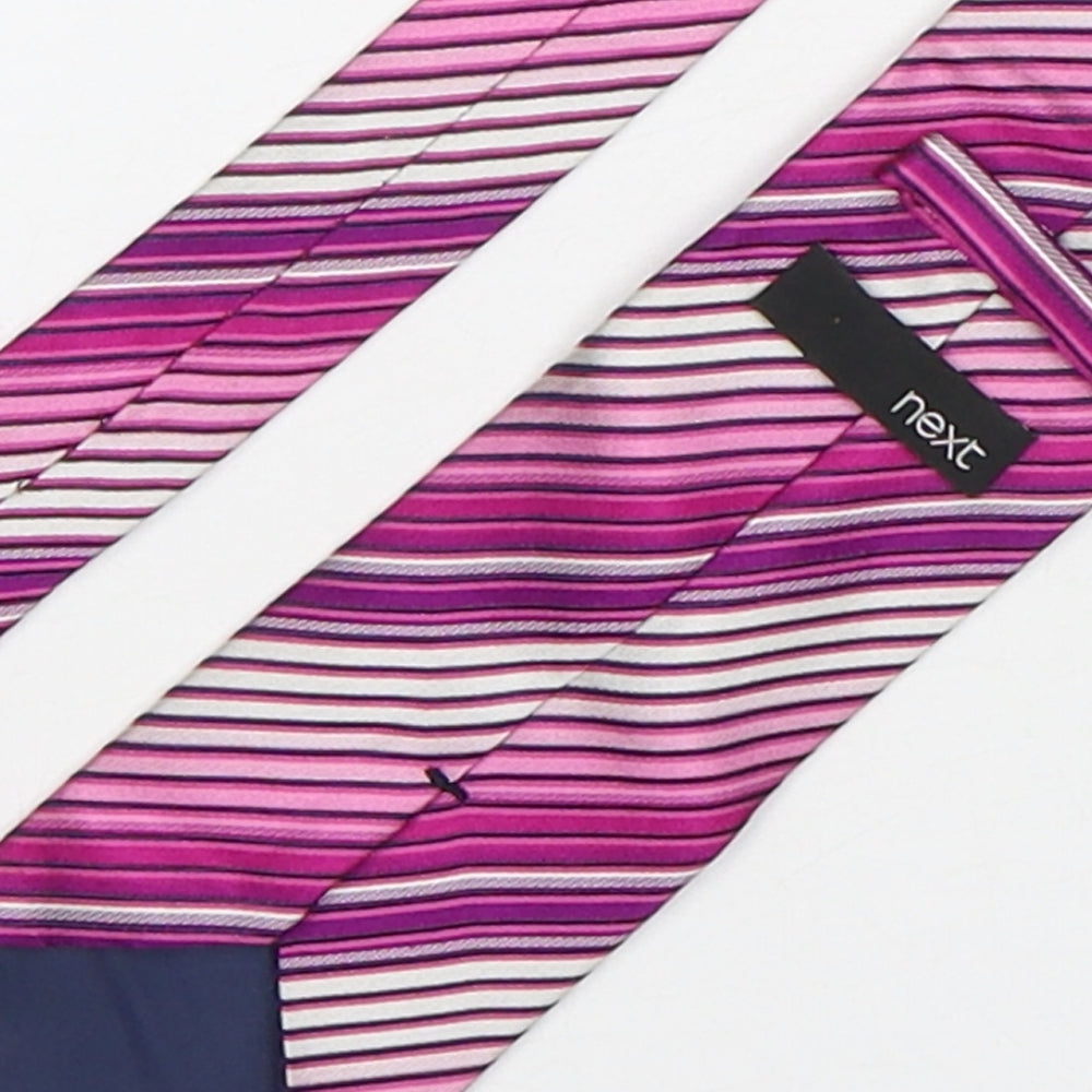 Mens NEXT Multicoloured Striped Pointed Tie