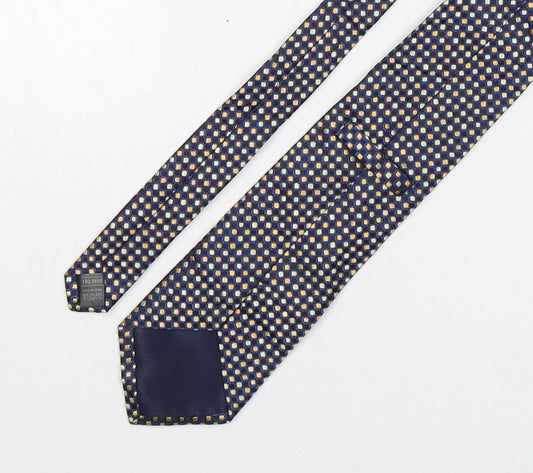 Marks and Spencer Mens Multicoloured Geometric Silk Pointed Tie One Size