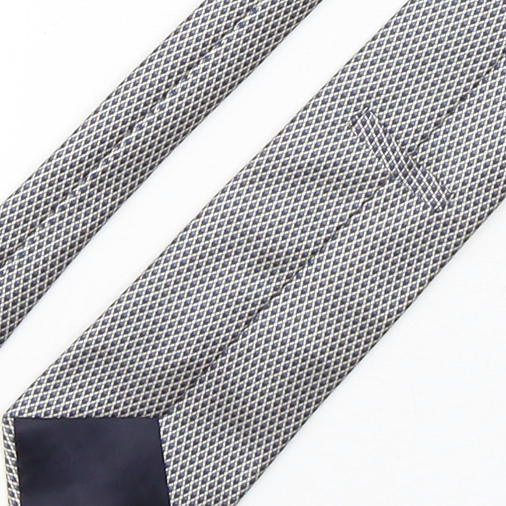 Marks and Spencer Mens Multicoloured Geometric Silk Pointed Tie One Size