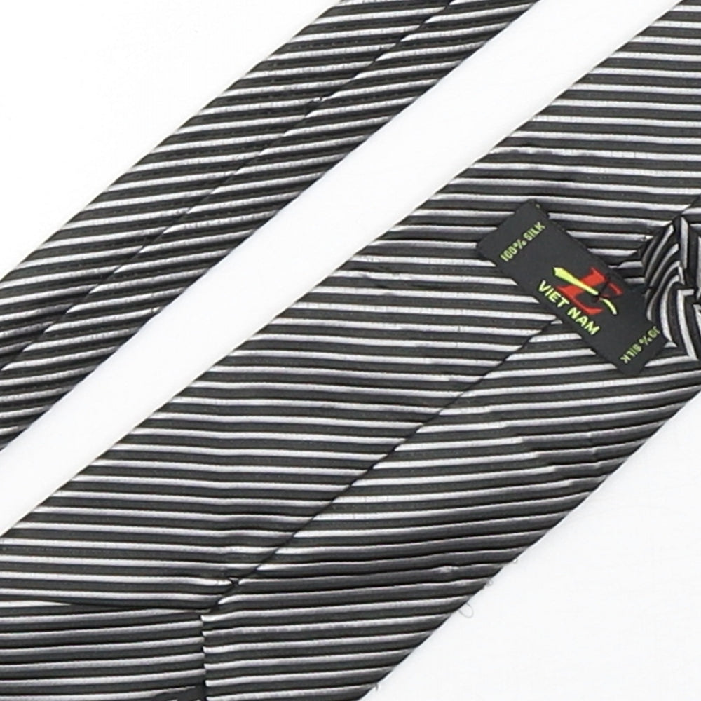 Preworn Mens Multicoloured Striped Silk Pointed Tie One Size