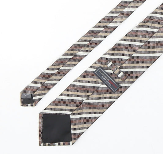 Greenwoods Mens Multicoloured Plaids & Checks Polyester Pointed Tie One Size